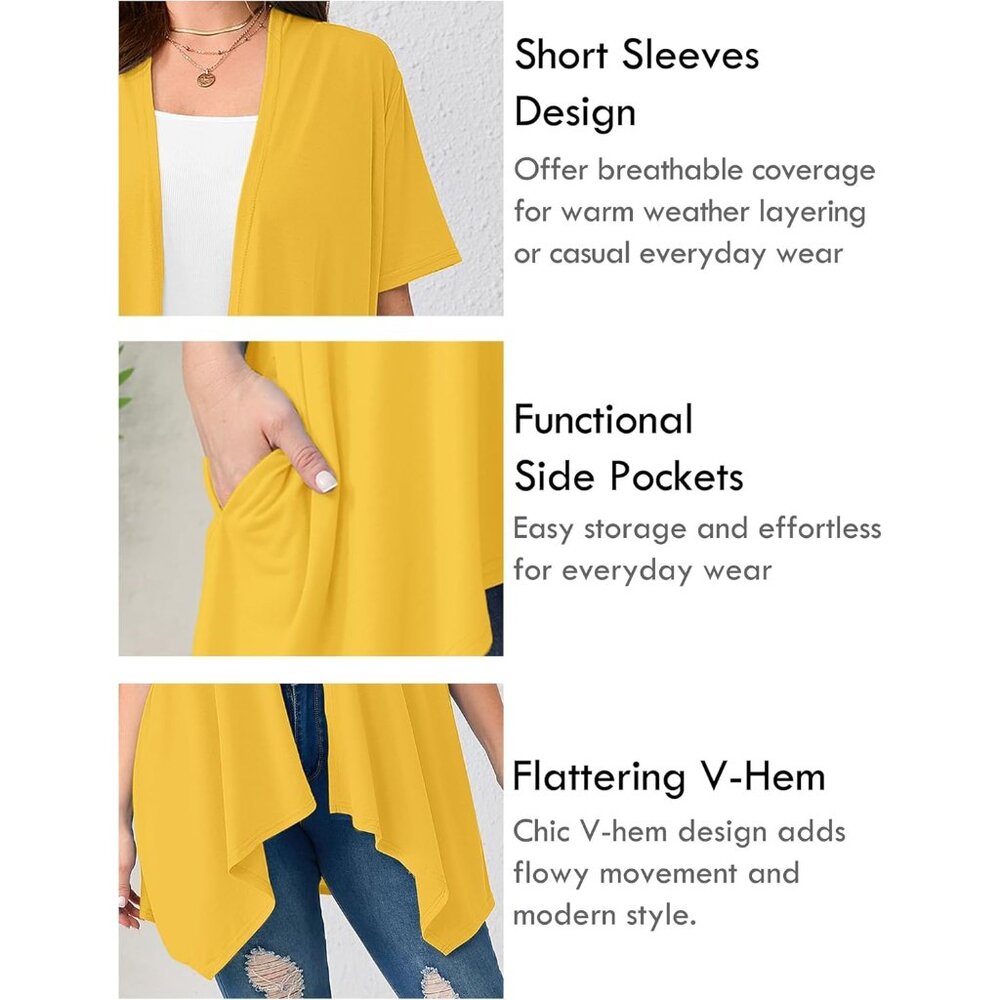 Women's Plus Size Lightweight Open Front Cardigan… - image 6